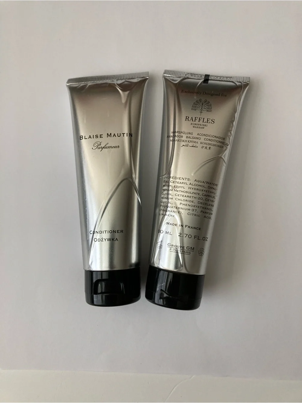 2 Blaise Martin Conditioner Raffles Luxury Hotel 2.7 oz 80 ml Set Lot